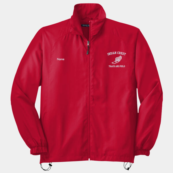 Indian Crest Track and Field Full Zip Wind Jacket Thumbnail