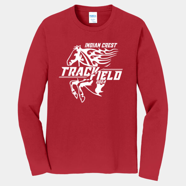 Red Indian Crest Track and Field Long Sleeve Tee Thumbnail