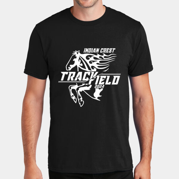 Black Indian Crest Track and Field Tee Thumbnail