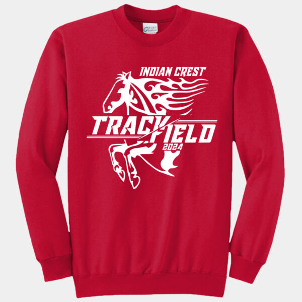 Red Indian Crest Track and Field Crewneck Sweatshirt Thumbnail